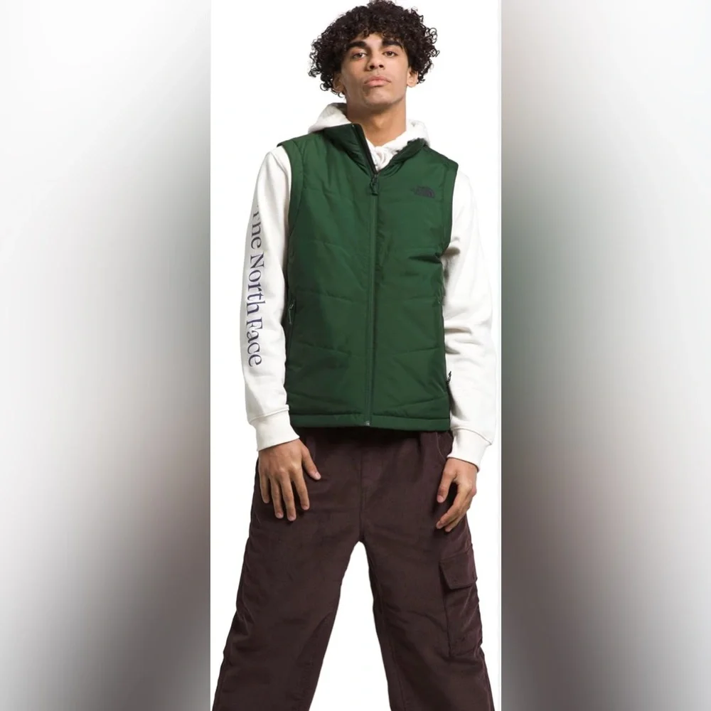 The North Face Junction Insulated Men's Forest Green, Pine Needle Vest in Large